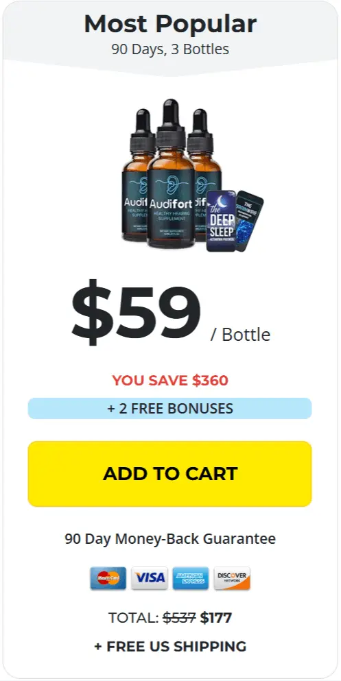 Audifort 3 bottles 90-day supply most popular — click to order from Audifort official website